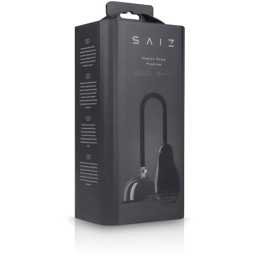 SAIZ Premium - avtomatska vaginalna sesalna črpalka (prosojna-črna) Slike