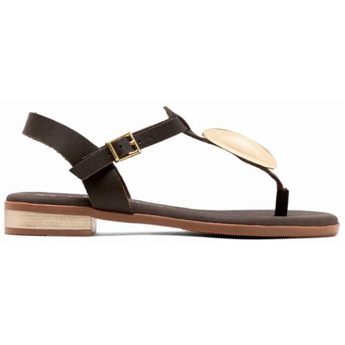 Oh My Sandals Sandali & Odprti čevlji NATIKAČI 5875 Kostanjeva Cene