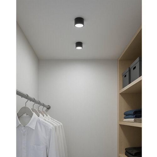  LED spot svetiljka 5W/230V 3000/4000/6400K, prečnik 7,5 cm, crna Slike