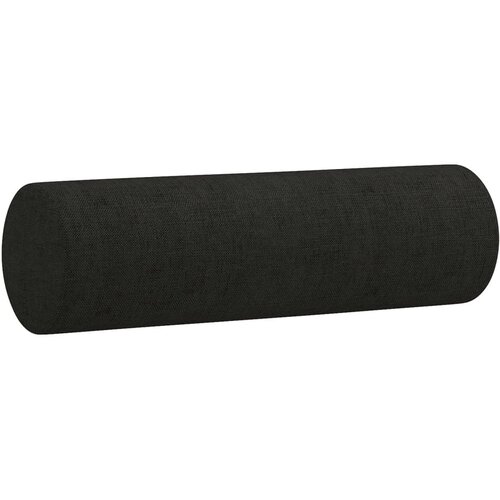  3-dijelni set sofa s jastucima crni od mikrovlakana Slike