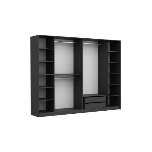 Hanah home Ormar Kate Luxe-4806, 274x210x52 cm, Antracit Slike