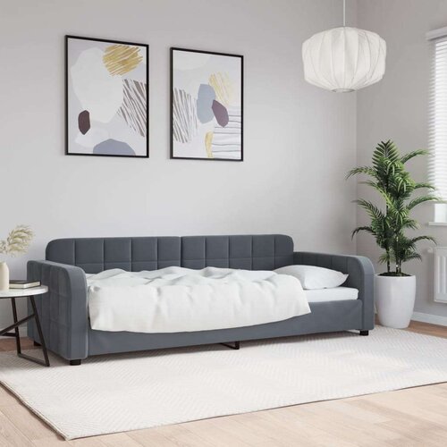 VidaXL dnevni krevet tamnosivi 80 x 200 cm bar&amp;scaron;unasti Slike