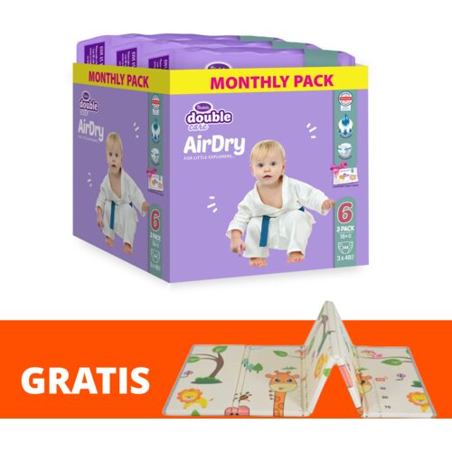Violeta Pelene DC Air Dry 6, Monthly, 16+ kg, 144/1+GRATIS Podloška za bebe Cene