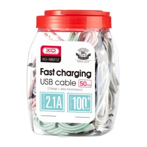 XO USB kabal NB212 USB &amp;ndash; USB-Micro 1,0 m 2,1A 50/1 Slike