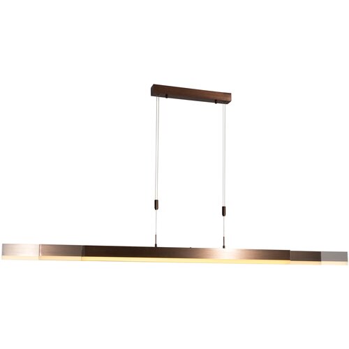 QAZQA Verstelbare hanglamp donker brons 150 cm incl. LED dimbaar - Lamba Cene