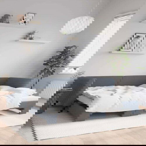  Izvlečna dnevna postelja temno siva 100x200 cm žamet, (20929606) Cene