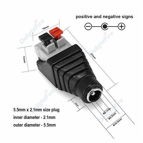 Konektor DC(F) 12V TERMINAL KLIP CERBERUS Slike