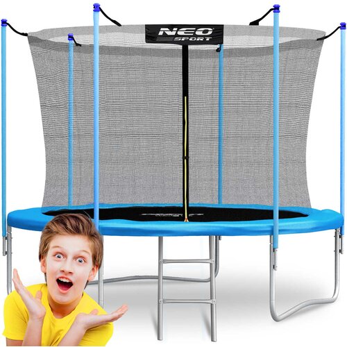 Janshop Vrtni trampolin 8ft/252cm z notranjo mrežo in neo-&amp;scaron;portno lestvico, (21208925) Slike