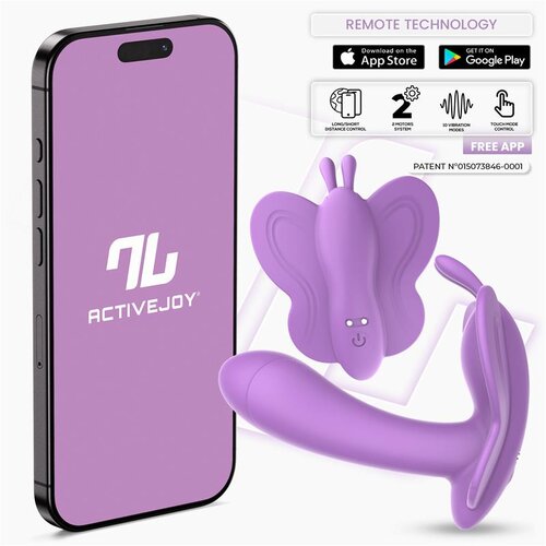INTOYOU Vibrator Wingy Butterfly With App Lavender Slike