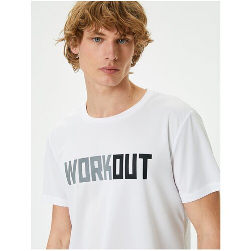 Koton Sports T-Shirt Slogan Printed Crew Neck Short Sleeve Slike
