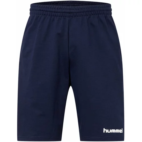Hummel Športne hlače nočno modra / bela