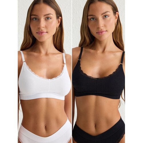 Trendyol Ženski set grudnjaka Thmss25Su00018, 2 komada, Beli Cene