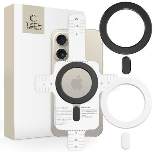 TECH-PROTECT MMP-100 MAGNETNI ZA MAGSAFE RING 2-PACK ZA IPHONE ČRNO BEL, (21974704) Cene