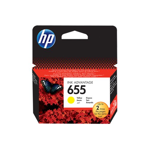 HP 655 Ink Advantage (CZ112AE) patron, žuti Slike