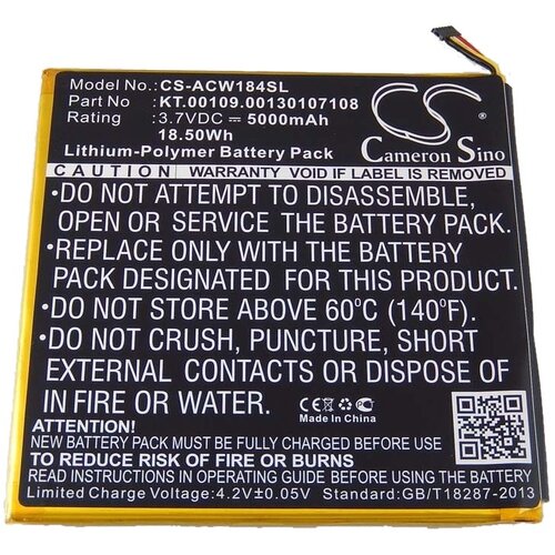 VHBW Baterija za Acer Iconia Tab A1-840, 5000 mAh Cene