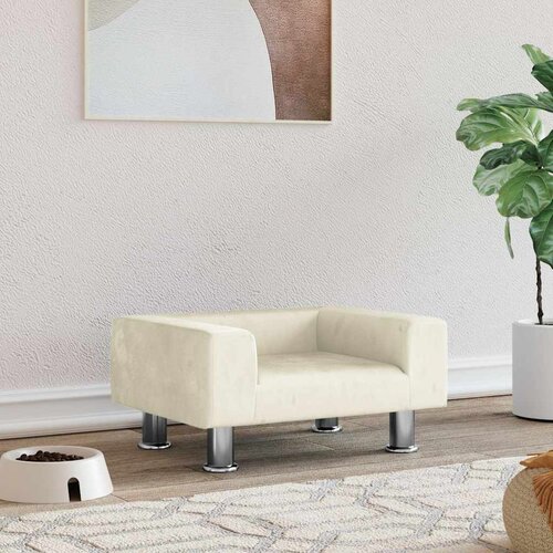  Krevet za pse krem 50x40x26,5 cm baršunasti Cene