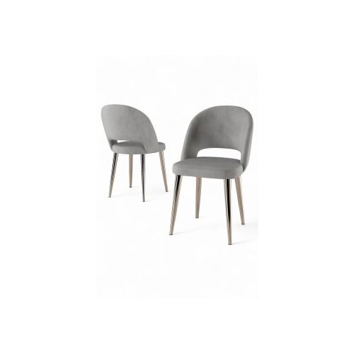 Hanah home set stolica (4 komada) pane grey chrome Cene