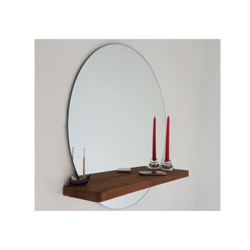Hanah home ogledalo Sunset, 70x70cm, Braon Cene