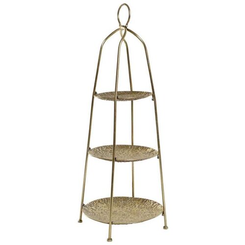 Posuda za Voće Home ESPRIT zlatan Metal 39 x 39 x 86 cm Cijene