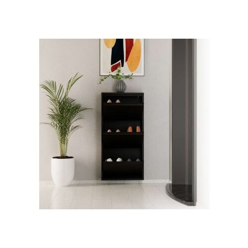 Hanah home ormar za cipele 3 piece metal black Slike