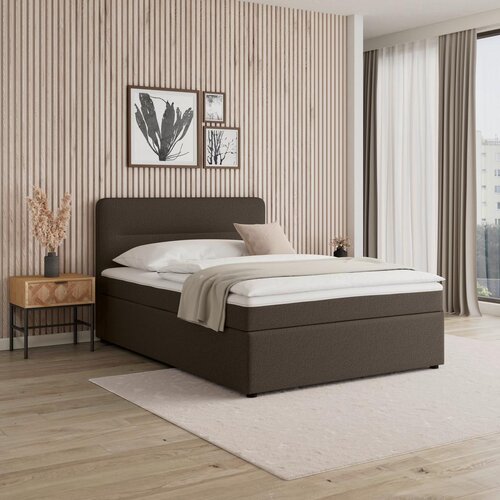 Bessagi Home Postelja Z Vzmetnico Marco, Rjava, 140x200 Cene
