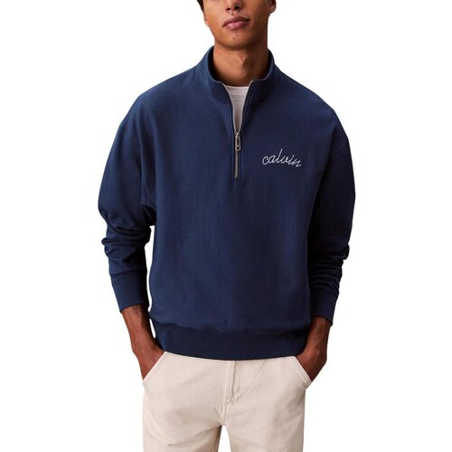 Calvin Klein Jeans Puloverji PREMIUM TERRY CHAIN LV04RC227G Modra Cene