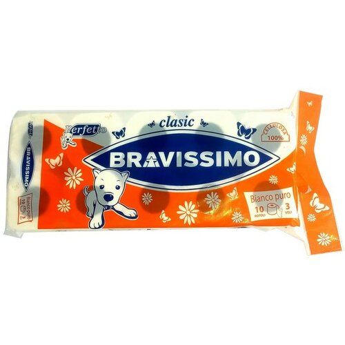 BRAVISSIMO Toalet papir CLASSIC 3SL 10/1 Cene