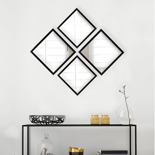 Wallity set ogledala SETAYNA_042, crni Cene
