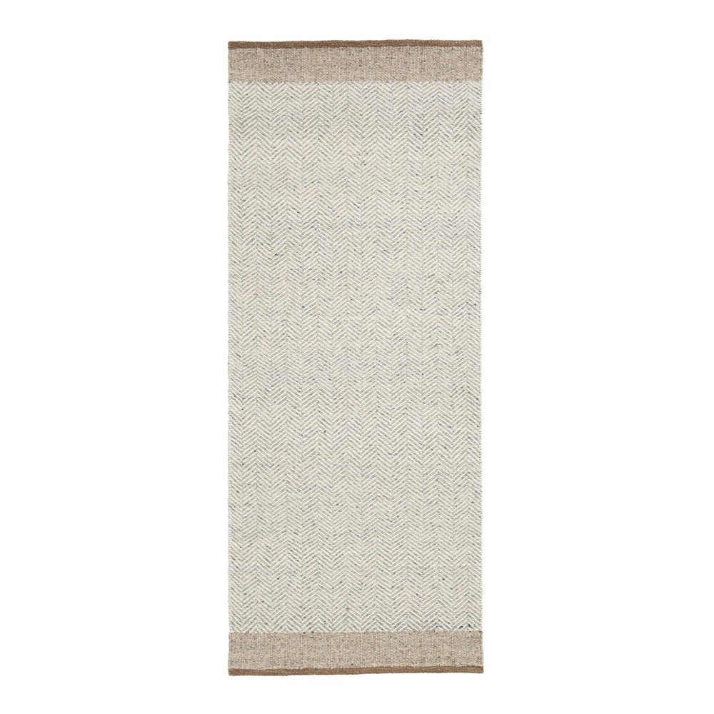 Kave Home Bež obostrana/ručno rađena vunena staza 80x200 cm Nifelia &ndash; Cijene