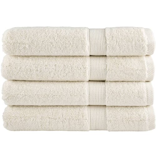 VidaXL Ručnici 4 kom krem 100 x 200 cm 600 gsm od 100 % pamuka Slike