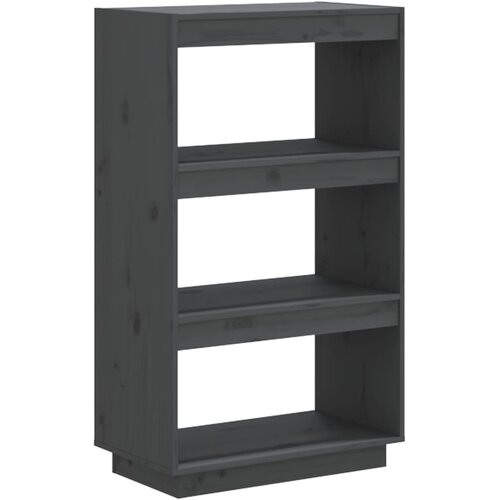  za knjige / pregrada sivi 60x35x103 cm od borovine Slike