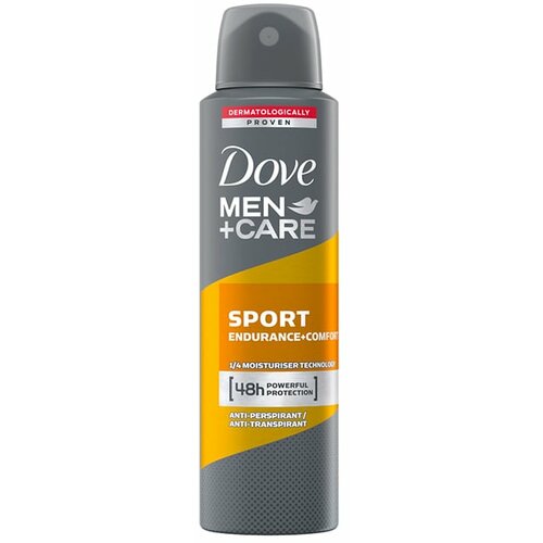 Dove sport endurance+ comfort muški dezodorans u spreju 150ml Slike