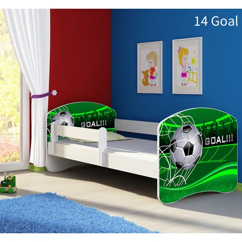  Dječji krevet ACMA s motivom, bočna bijela 180x80 cm 14 Goal Cijene