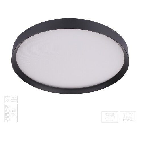  Prezent 17315 -LED prigu&amp;scaron;iva plafonska svetiljka MAYSA LED/42W/230V 3000/4000/6000K crna Slike