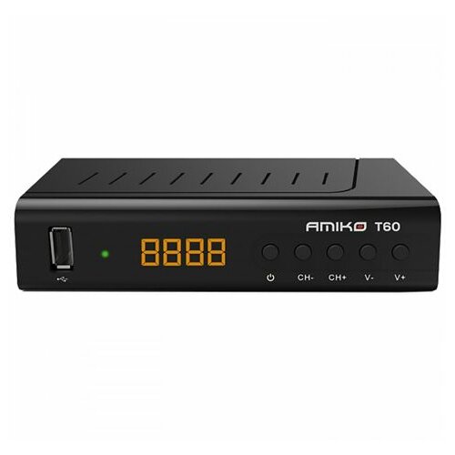 Amiko SetTop Box Digitalni risiver T60, DVB-T2, H.264, Media Player,USB, Fulll HD Slike