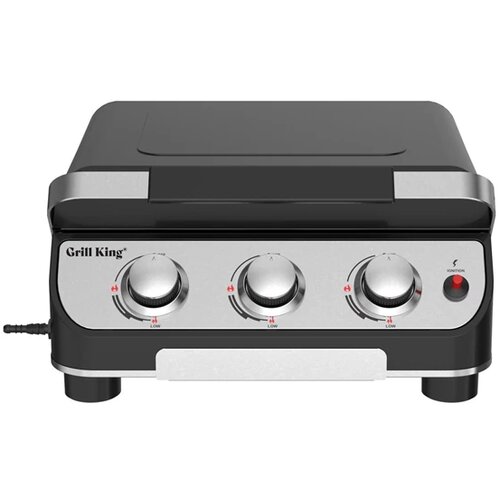 Grill King BBQ plinska plancha s 3 gorilniki+ plinski regulator s cevjo Cene