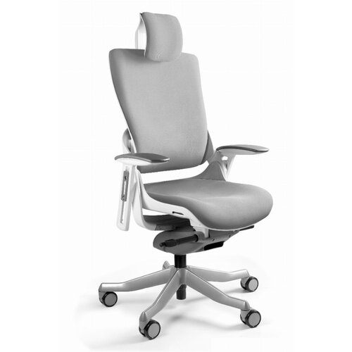 UNIQUE Wau 2 BL416 office chair, snowy /white fabric Slike