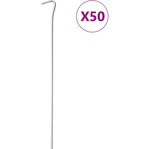 VidaXL Klinovi za &amp;scaron;ator 24 kom 20 cm &amp;Oslash;4 mm od pocinčanog čelika Slike
