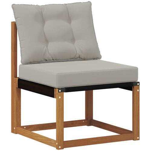  Set vanjskih sofa 6 kom. Prirodna i svjetlosiva Slike