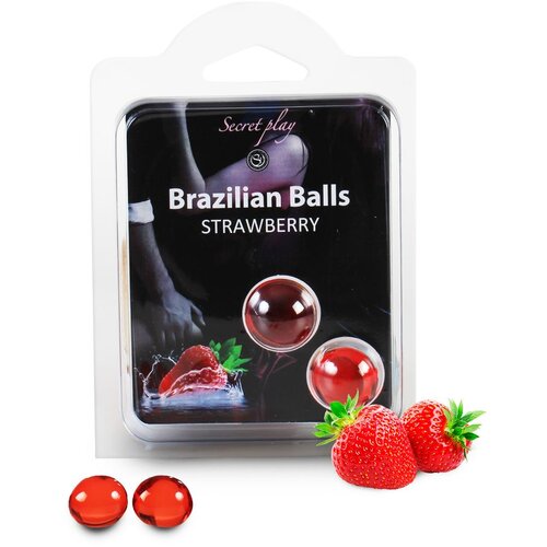 SecretPlay Brazilian Balls Strawberry 2 pack Slike