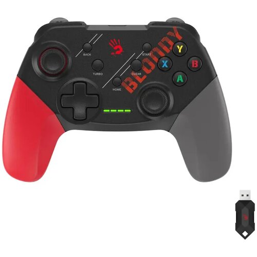 A4Tech GPW50 bloody rgb dual-mode 2.4G wireless & wired gamepad usb sports red Cene