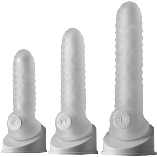 PerfectFIT Fat Boy Checker Box - omotač penisa (15 cm) - mliječno bijela Slike