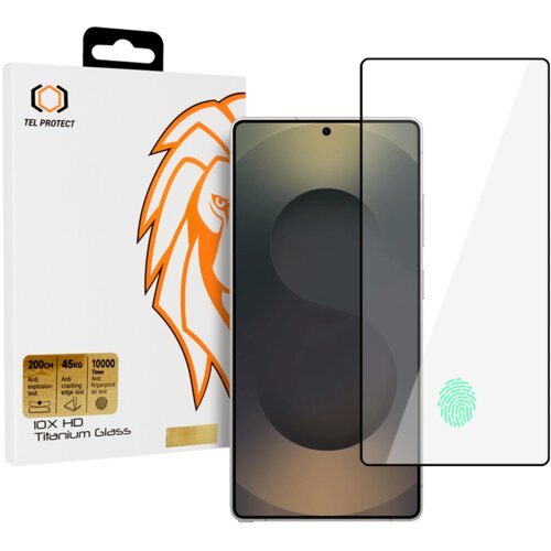  Kaljeno staklo Tel Protect 10X HD Titanium za Samsung Galaxy S25 Ultra (s otključavanjem otiskom prsta) Cene
