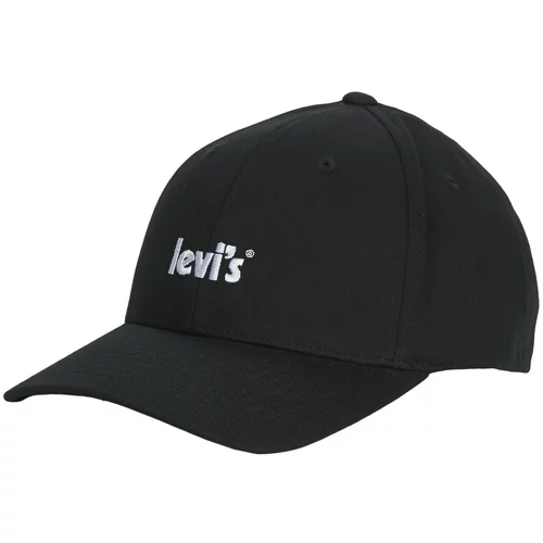 Levi's POSTER LOGO FLEXFIT CAP Crna