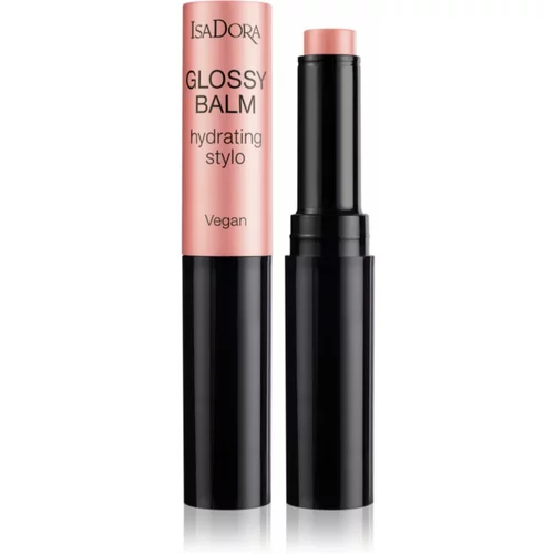 IsaDora Glossy Balm Hydrating Stylo barvni vlažilni balzam za ustnice odtenek 41 Pink Silk 1,6 g