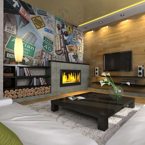  Tapeta - NYC signs on a coloured background 250x193 Cijene