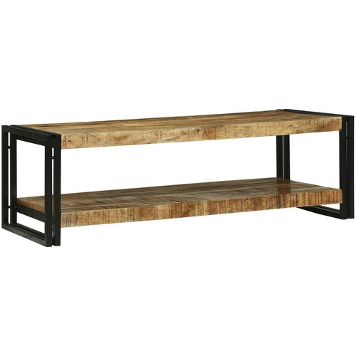 VidaXL klubska miza 120x50x38 cm trden les jazki mango Slike