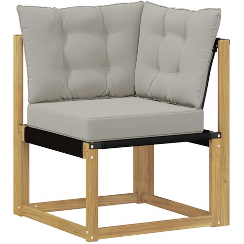  Set vanjskih sofa 8 kom. Bijela i svjetlosiva Smeđa 306 x 187,5 x 73 cm Slike