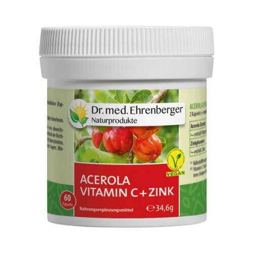 Dr. med. Ehrenberger - bio in naravni izdelki Acerola vitamin C - 60 kaps. Slike