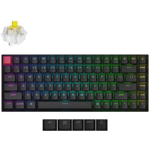 KEYCHRON tastatura K2 (K2X-B4) qmk wireless / 75% / banana switch / black Cene